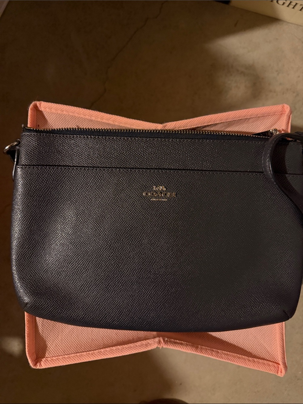 Coach Blue Leather Crossbody Bag